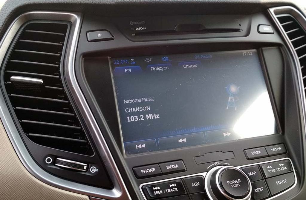 Hyundai santa fe 3 dm audiosistema